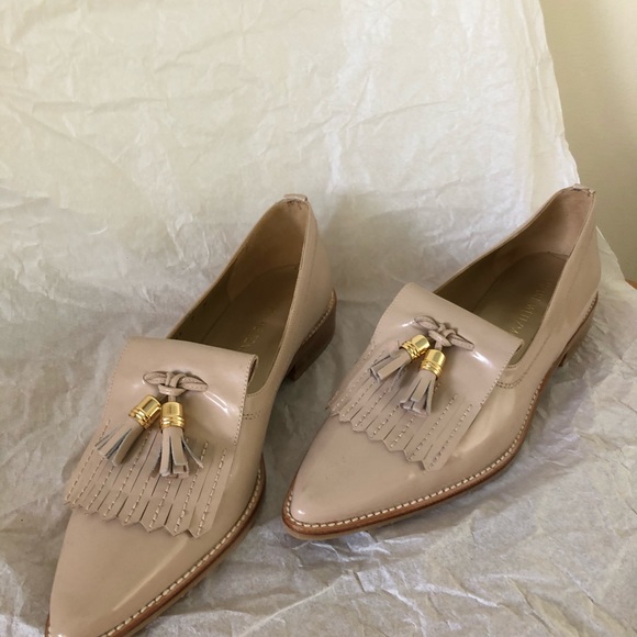 9M Stuart Weitzman Metaltass Patent Leather Loafer - Picture 2 of 15